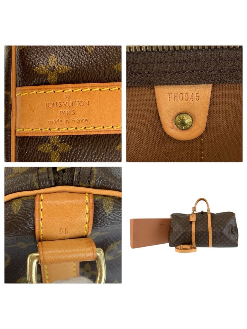 Louis Vuitton Monogram Keepall Bandouliere 55 Boston Bag - Picture 3 of 9